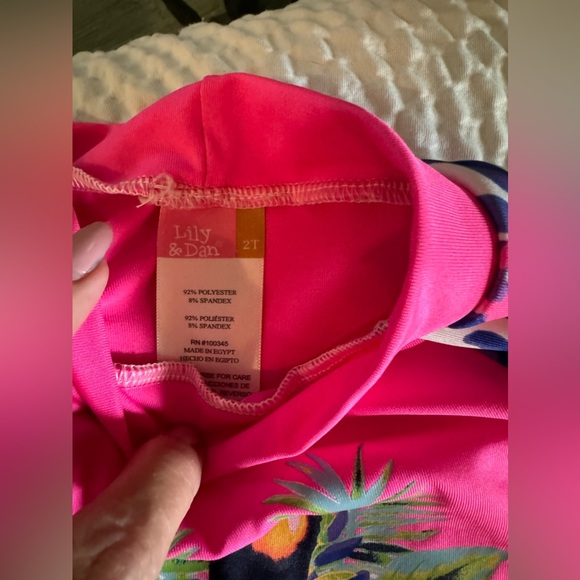 Lily and Dan 2t like new bathing suit so cute 🥰 great shape! - Picture 2 of 4